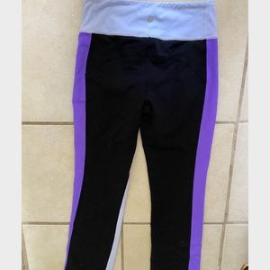 Tri colour cropped lululemon leggings